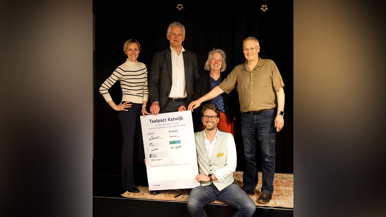 De ondertekenaars van Taalpact Katwijk